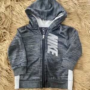 Nike Dri-fit Toddlers Charcoal Zip-Up Hoodie